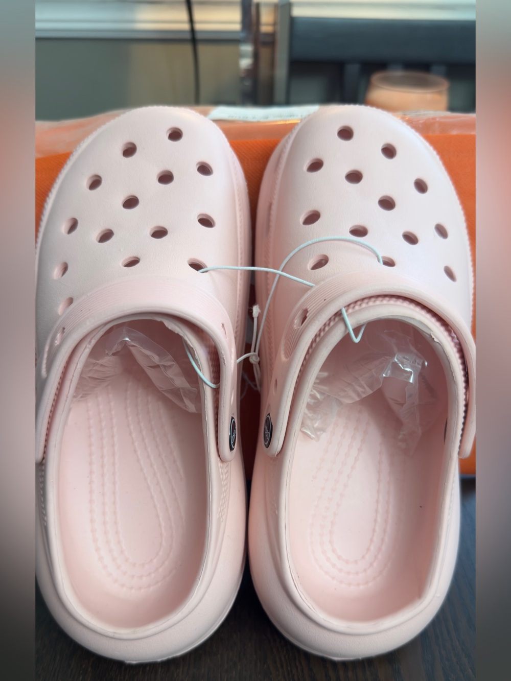 Kids Pink Lightweight Slip-On Clogs. NOT crocs.